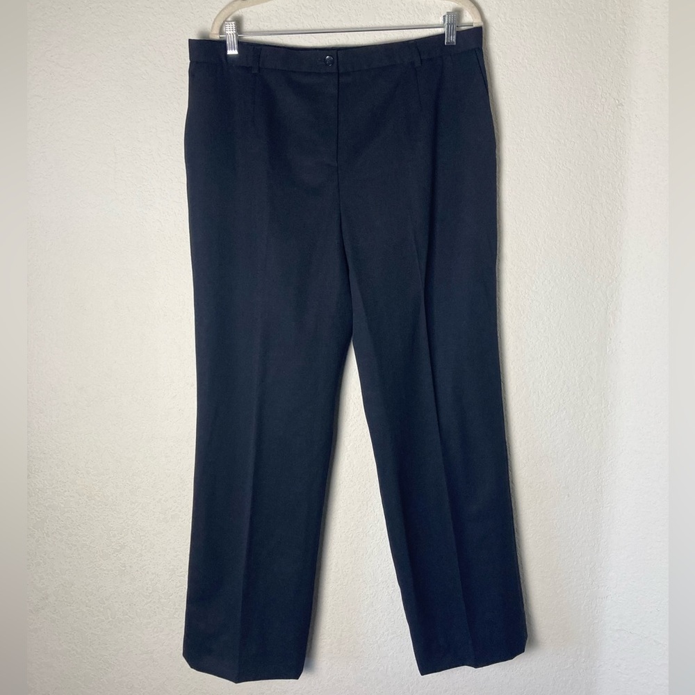 Pendleton Black High Waisted Wide Leg Virgin Wool Pleated Trousers
